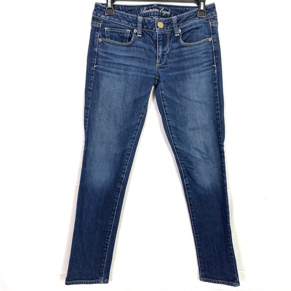 American Eagle SKINNY STRETCH Blue Jeans 2 x 29 - Picture 1 of 16